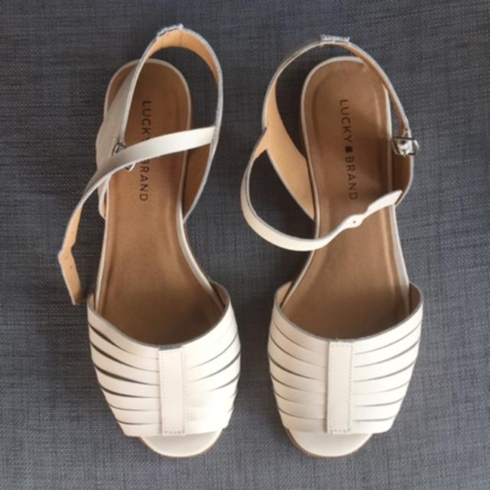NEW Lucky Brand Channing leather sandal